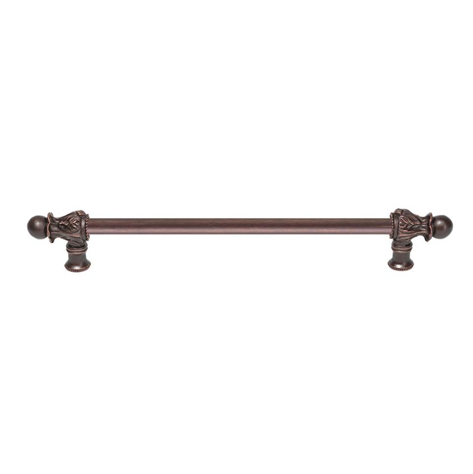 Carpe Diem Hardware Acanthus 12'' O.C. {Approx.} w/ 1/2'' Round Smooth Bar Long Pull Romanesque Style