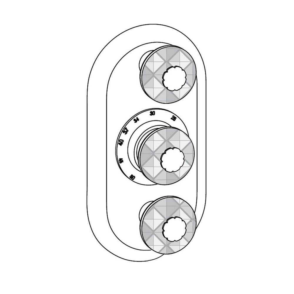 Cristal And Bronze - Thermostatic Valve Trims With Diverter