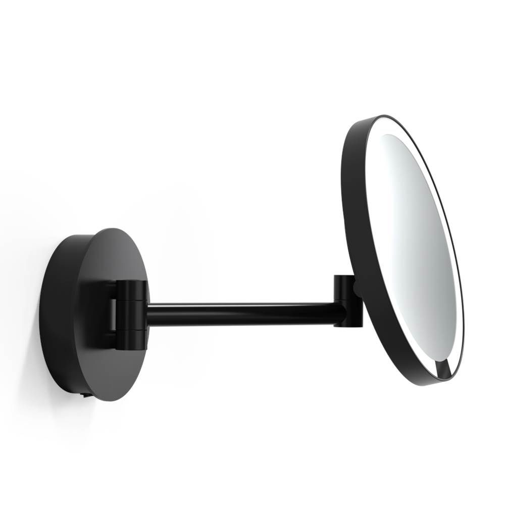 Decor Walther DW Just Look Plus Wd 5X Led Cosmetic Mirror Illuminated Wm - Black Matte - 5X Magnification - Hard Wired