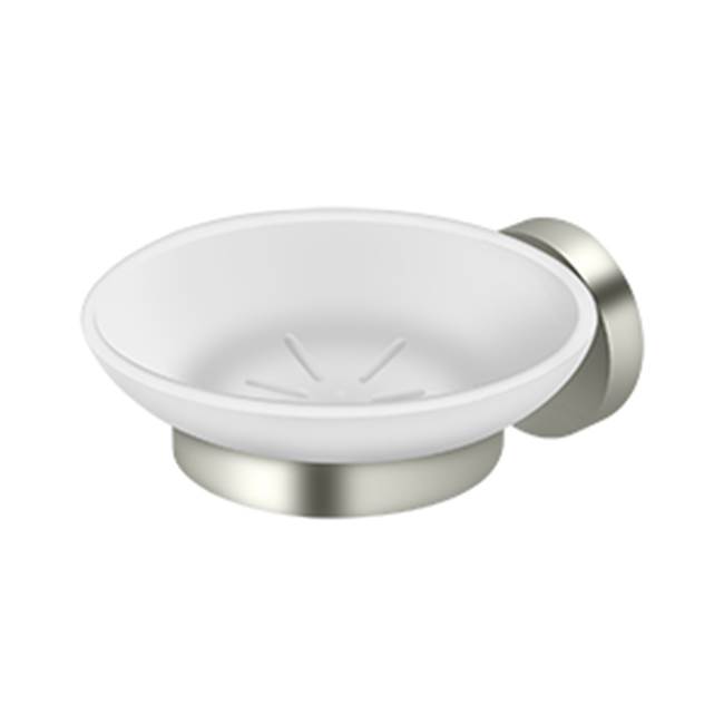 Deltana Frosted Glass Soap Dish BBS Series