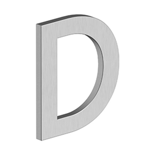 Deltana 4'' LETTER D, B SERIES WITH RISERS, STAINLESS STEEL