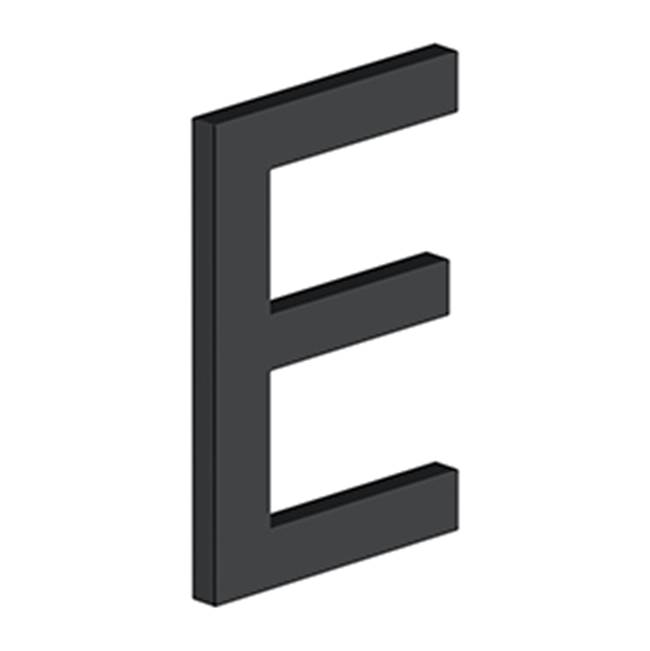 Deltana 4'' LETTER E, E SERIES WITH RISERS, STAINLESS STEEL