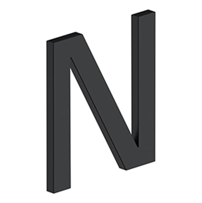 Deltana 4'' LETTER N, E SERIES WITH RISERS, STAINLESS STEEL
