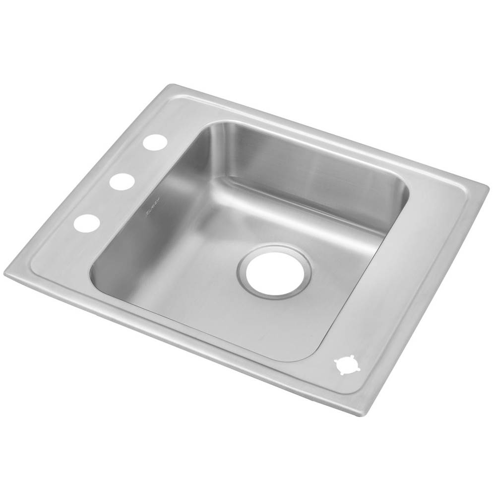 Elkay Lustertone Classic Stainless Steel 25'' x 22'' x 4-1/2'', Single Bowl Drop-in Classroom ADA Sink