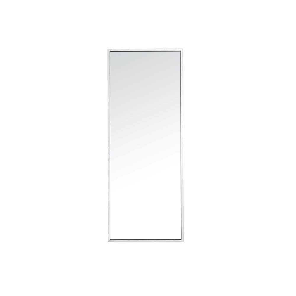 Elegant Lighting Metal frame rectangle mirror 14 inch in Sliver