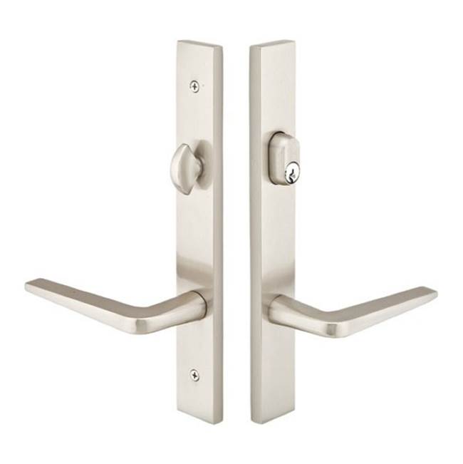 Emtek Multi Point C3, Keyed with American Cyl, Modern Style, 1-1/2'' x 11'', Cortina Lever, LH, US3NL