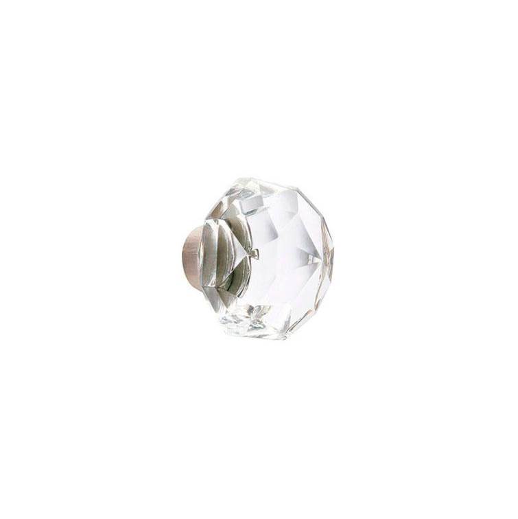 Emtek Passage, No.8 Rosette, Diamond Crystal Knob, US26
