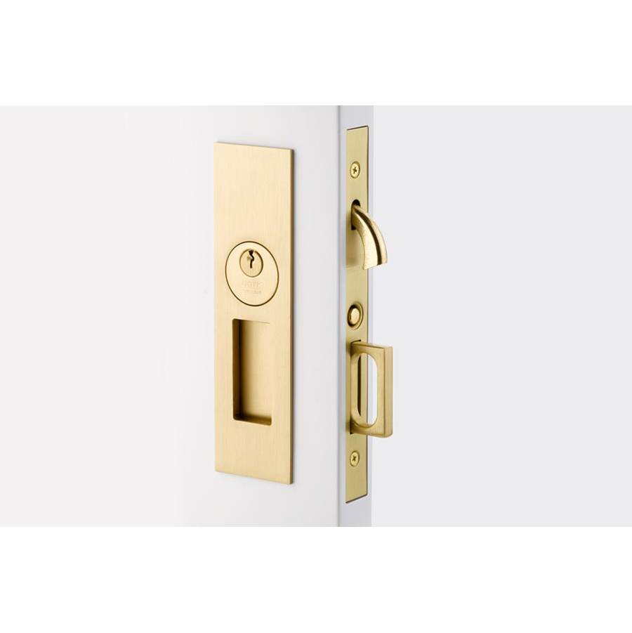 Emtek Dummy, Narrow Modern Rectangular Pocket Door Mortise Lock, US4