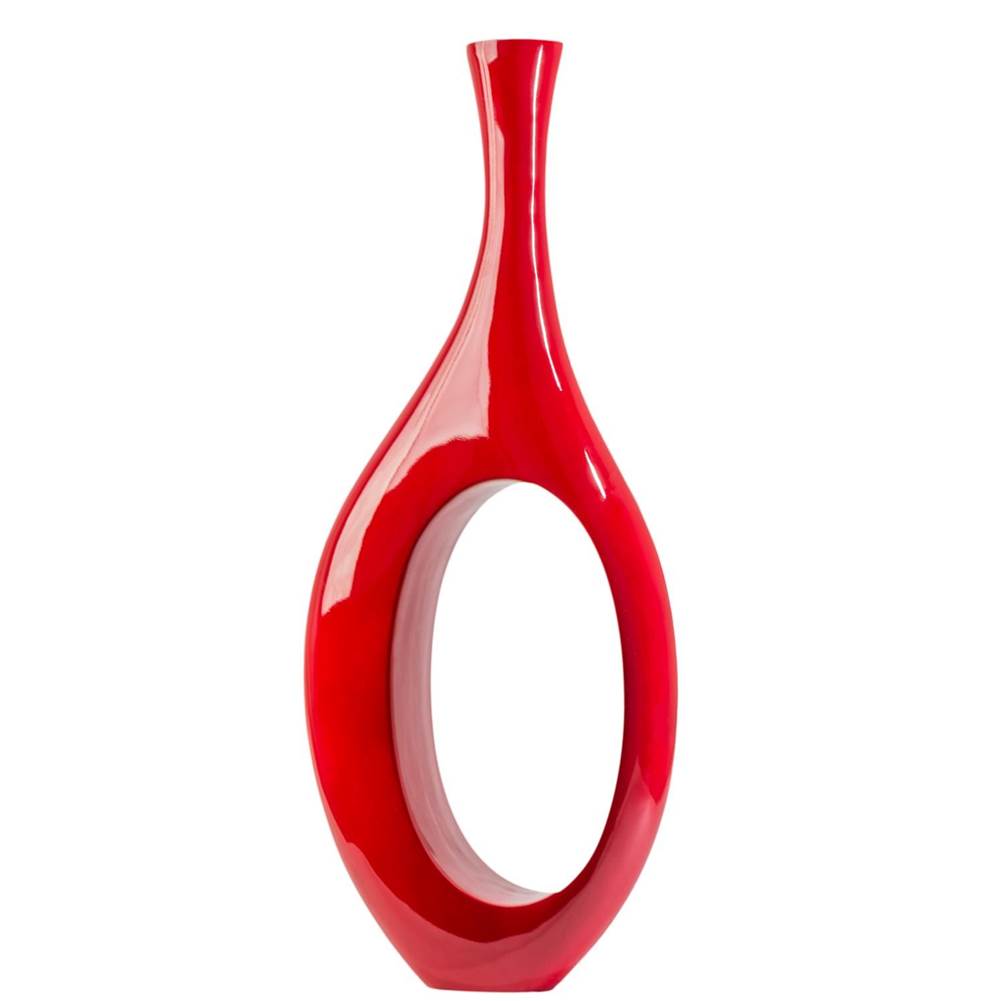 Finesse Decor Trombone Vase // Small Red