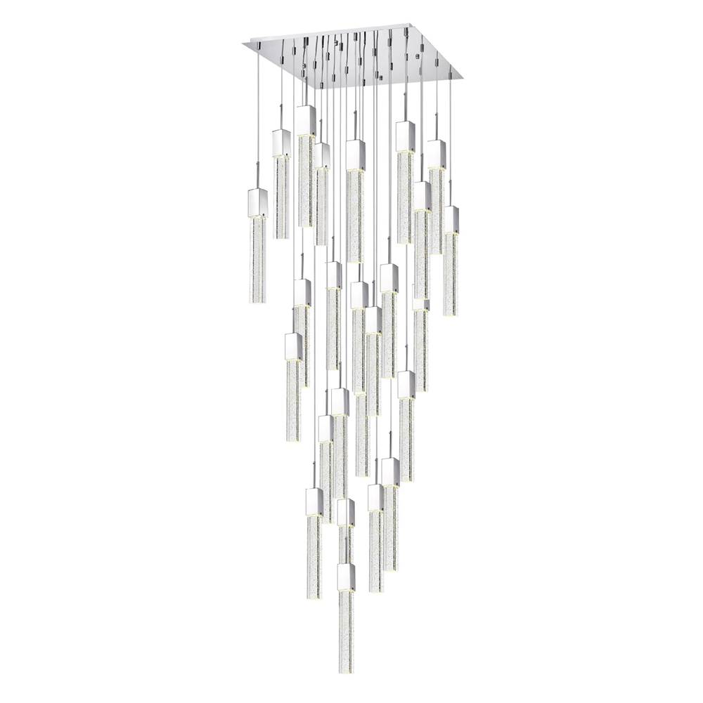 Finesse Decor Sparkling Night Chandelier Vertical // XL  25  Light