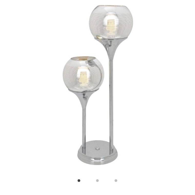 Finesse Decor Istanbul Chrome Shades Table Lamp // 2 Lights