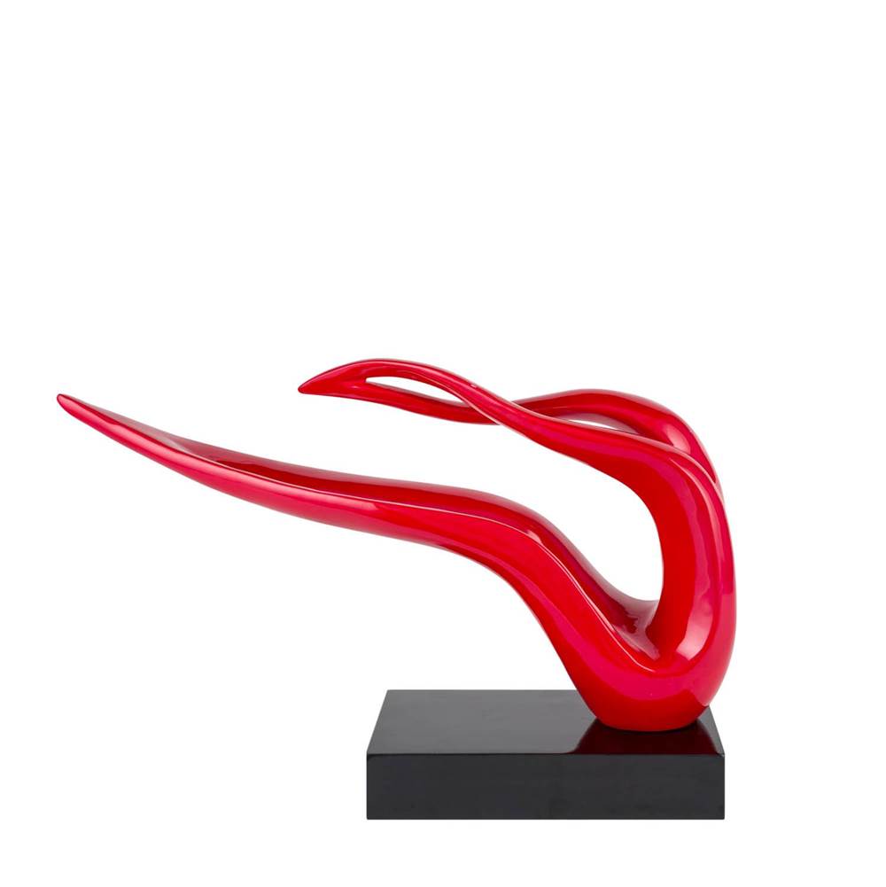 Finesse Decor Saggita Abstract Sculpture // Red