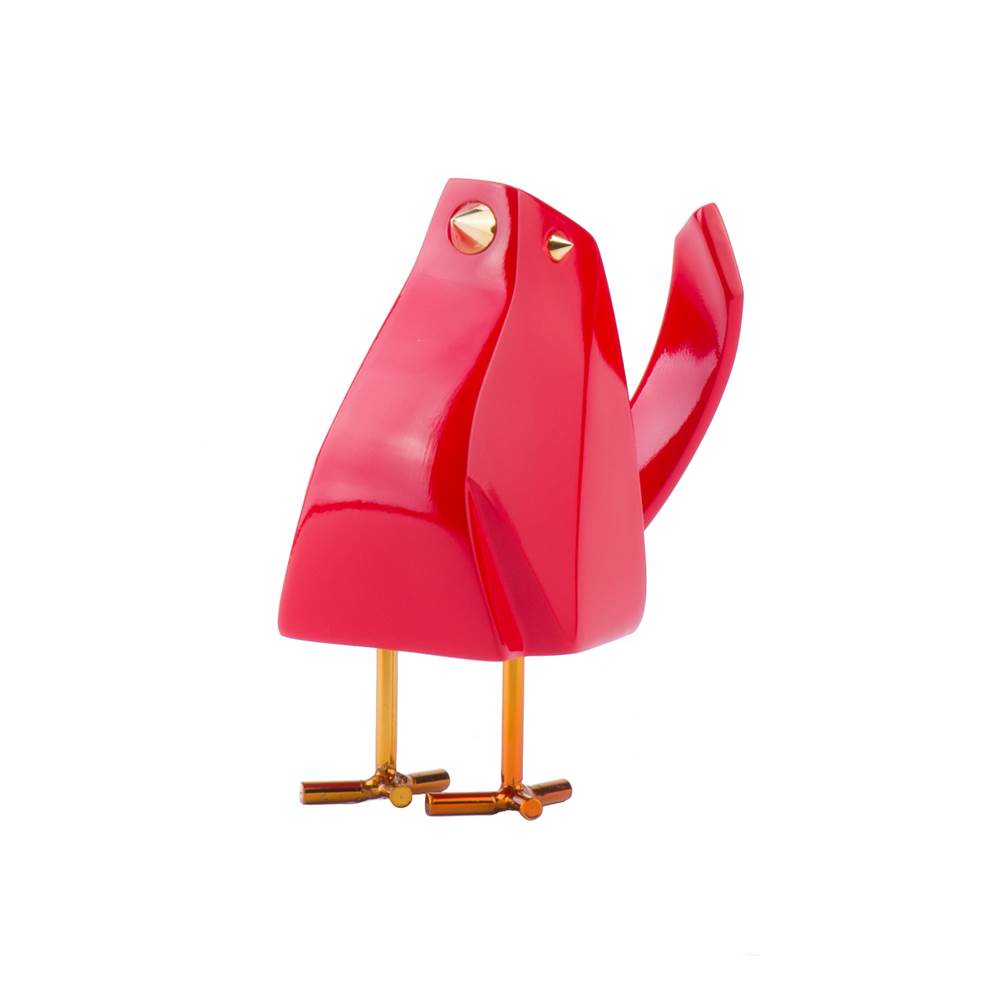 Finesse Decor Bird Sculpture // Red
