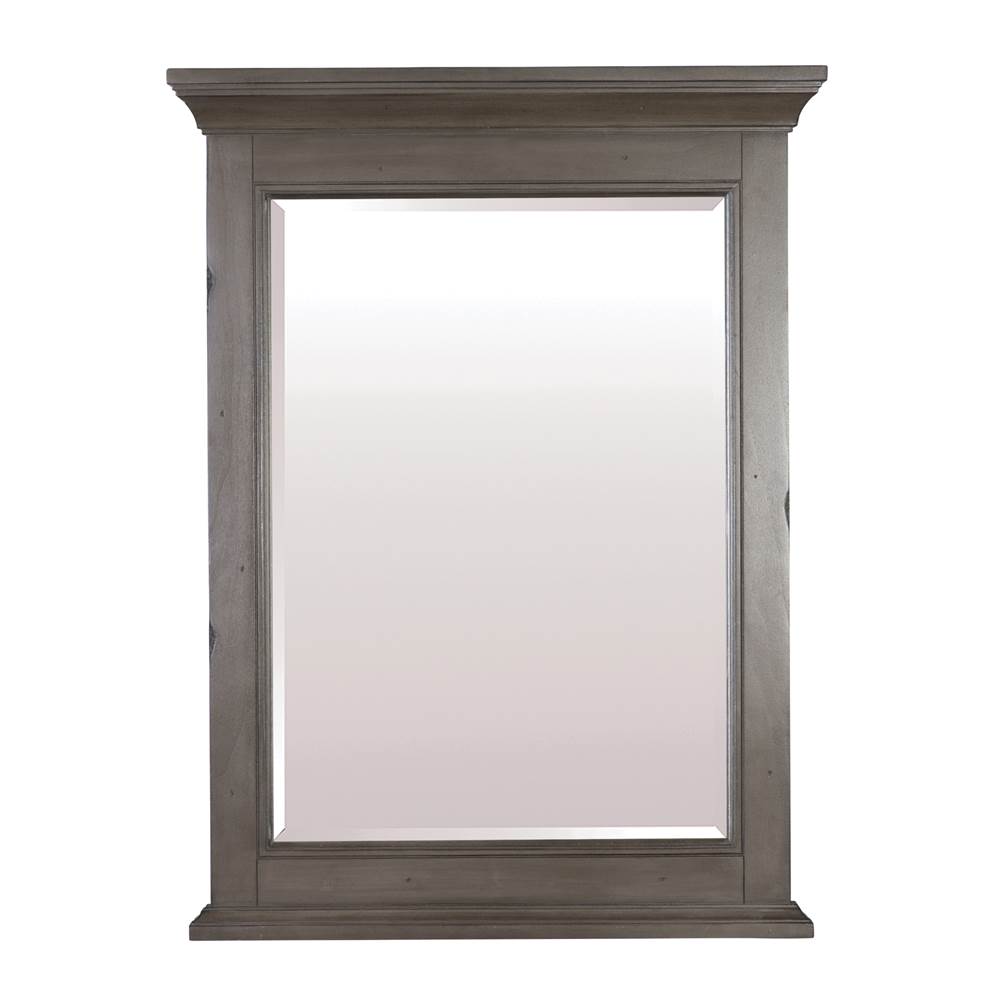 CRAFT + MAIN Brantley Framed Beveled Mirror, Distressed Grey