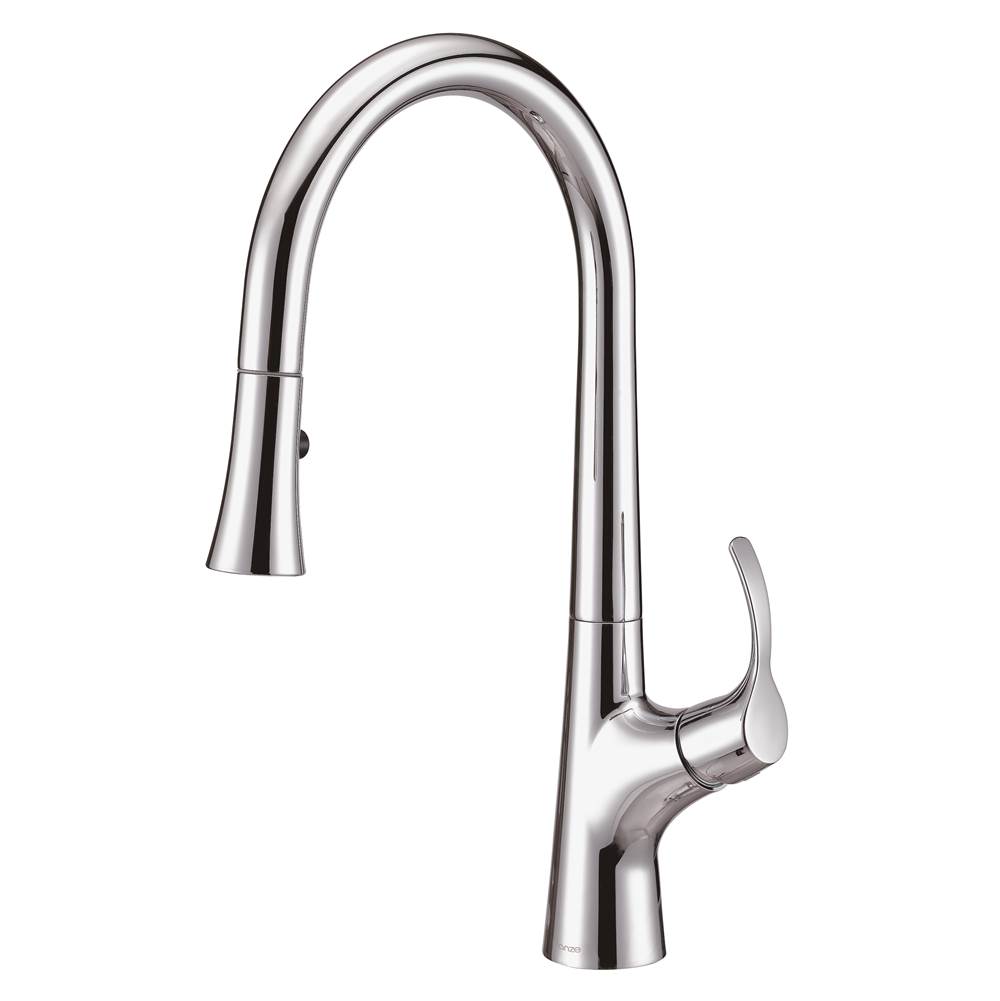 Gerber Plumbing Antioch 1H Pull-Down Kitchen Faucet w/ Snapback 1.75gpm Chrome