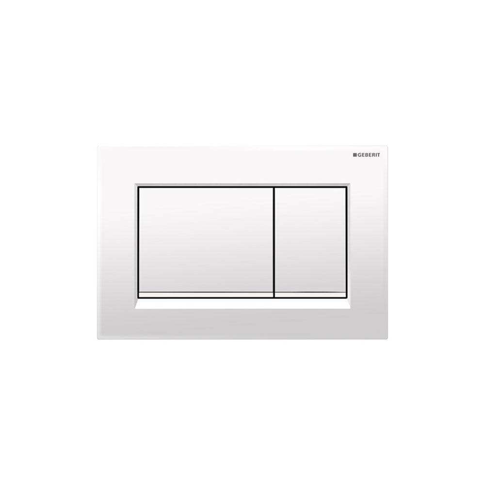 Geberit Geberit actuator plate Sigma30 for dual flush: white, matt white