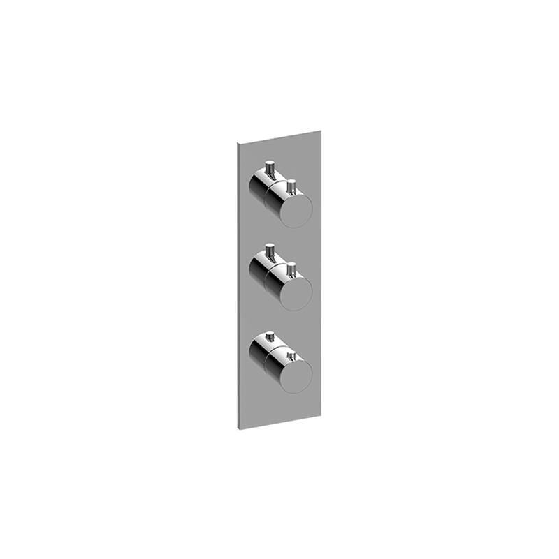Graff M-Series Square Thermostatic 3-Hole Trim Plate and Handle (Trim Only)