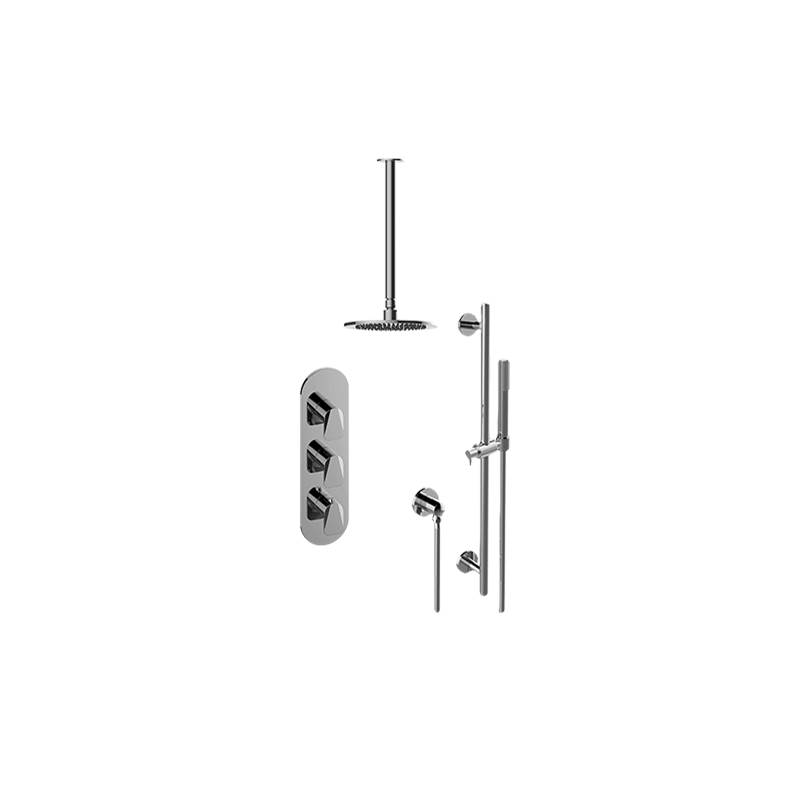 Graff M-Series Thermostatic Shower System Shower with Handshower (Rough & Trim)