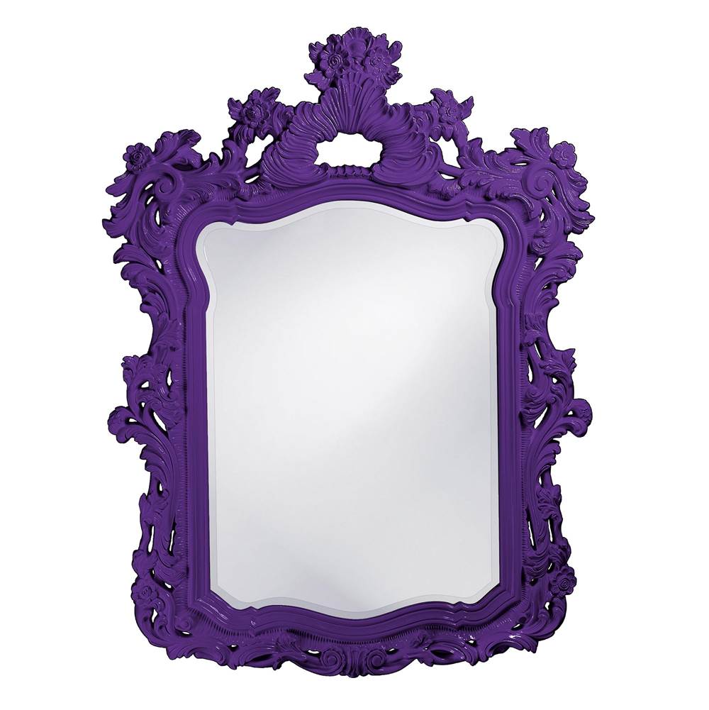 Howard Elliott Turner Mirror - Glossy Royal Purple
