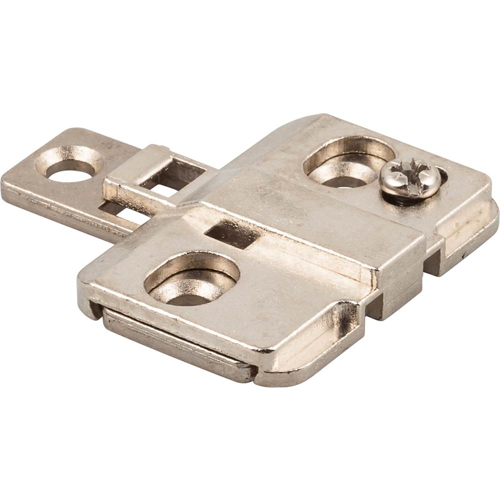 Hardware Resources Heavy Duty 0 mm Cam Adjustable 3 Hole Zinc Die Cast Plate for 500 Series Euro Hinges