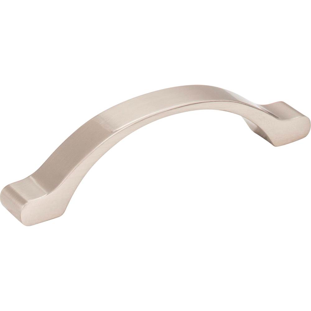 Hardware Resources 96 mm Center-to-Center Satin Nickel Arched Seaver Cabinet Pull
