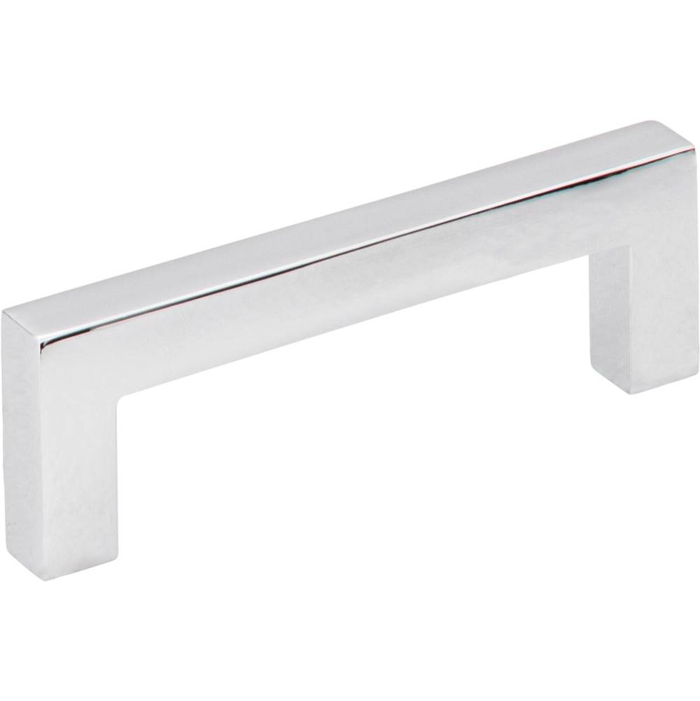 Hardware Resources 3'' Center-to-Center Polished Chrome Square Stanton Cabinet Bar Pull