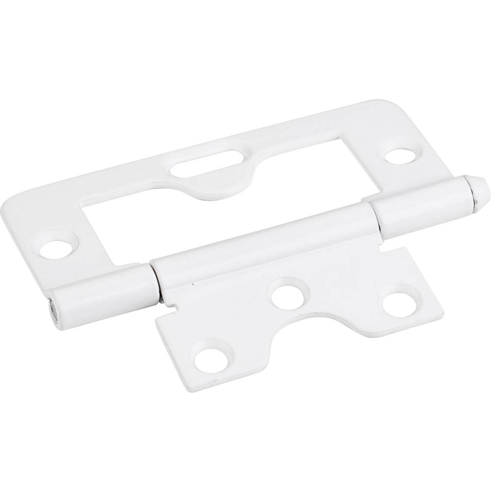 Hardware Resources Bright White 3'' Swaged Loose Pin Non-Mortise Hinge with 1 Slot