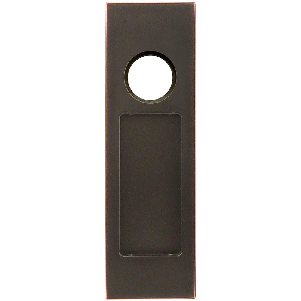 INOX PD Series Pocket Door Pull 2703 Entry w/Cyl Hole US10B