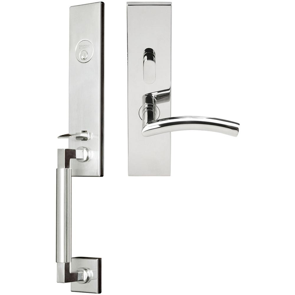 INOX NY Handleset MT Mortise Brussels Entry 2-1/2''  32 LH