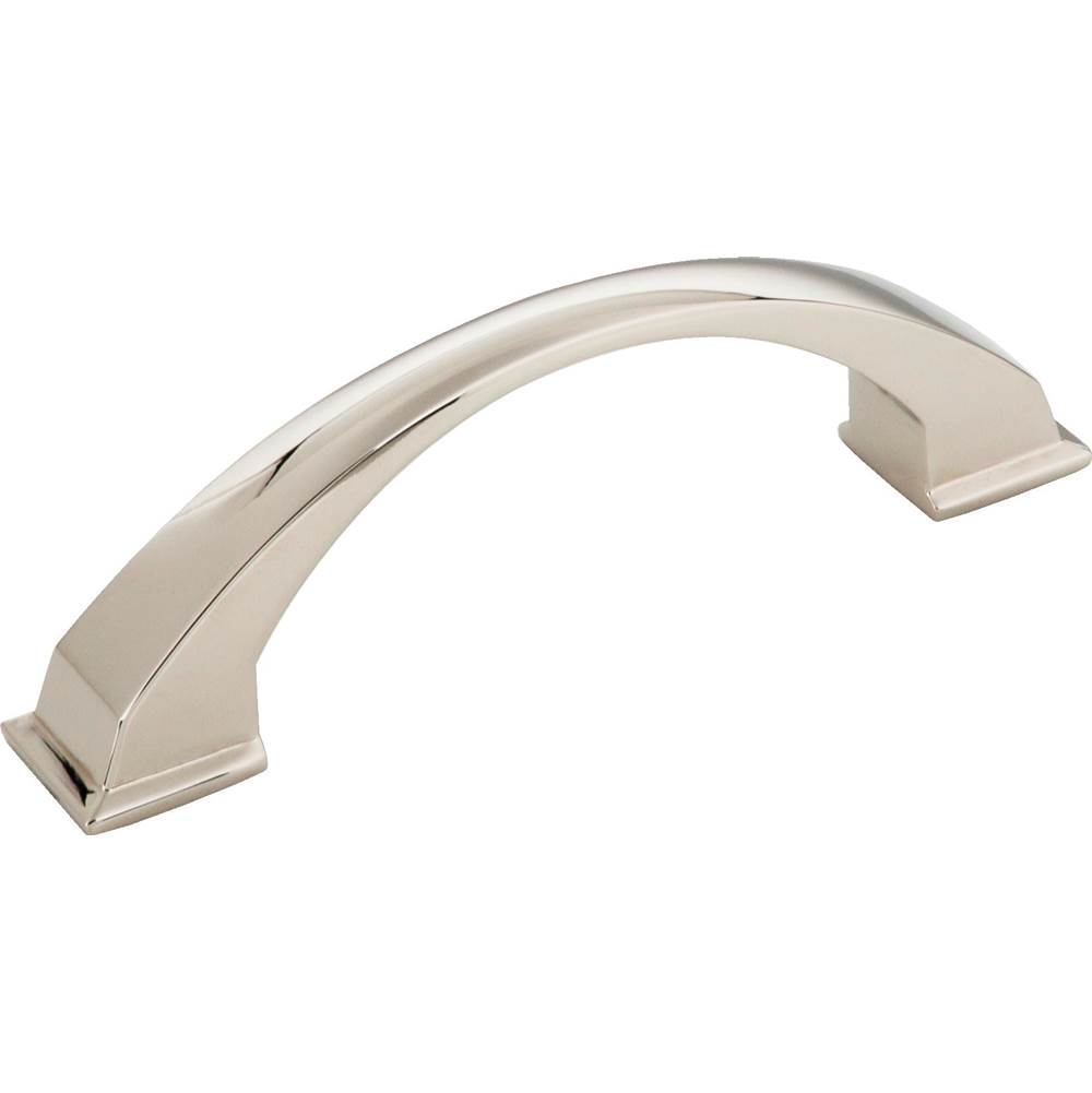 Jeffrey Alexander 96 mm Center-to-Center Polished Nickel Arched Roman Cabinet Pull