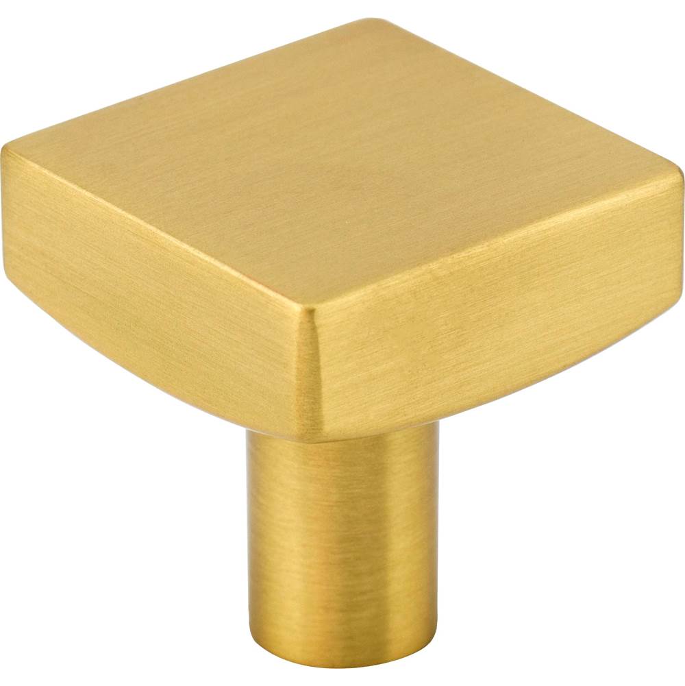 Jeffrey Alexander 1-1/8'' Overall Length Brushed Gold Square Dominique Cabinet Knob