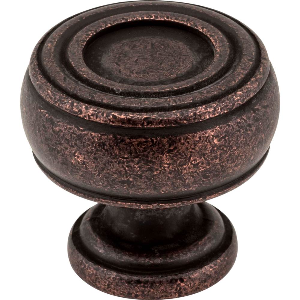 Jeffrey Alexander 1-3/16'' Diameter Distressed Oil Rubbed Bronze Barrel Bremen 2 Cabinet Knob