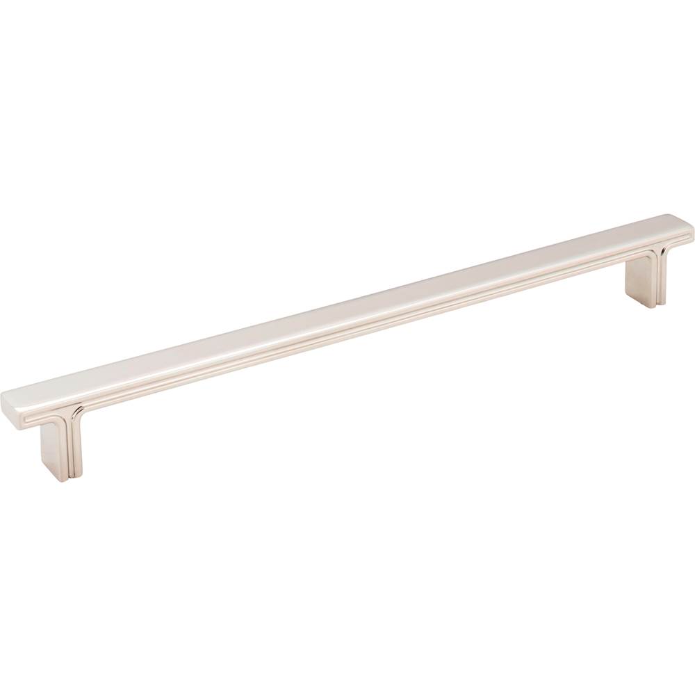 Jeffrey Alexander 228 mm Center-to-Center Polished Nickel Square Anwick Cabinet Pull