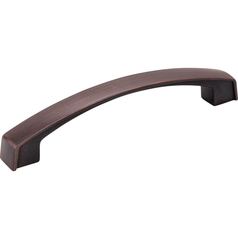 Jeffrey Alexander 128 mm Center-to-Center Brushed Oil Rubbed Bronze Square Merrick Cabinet Pull