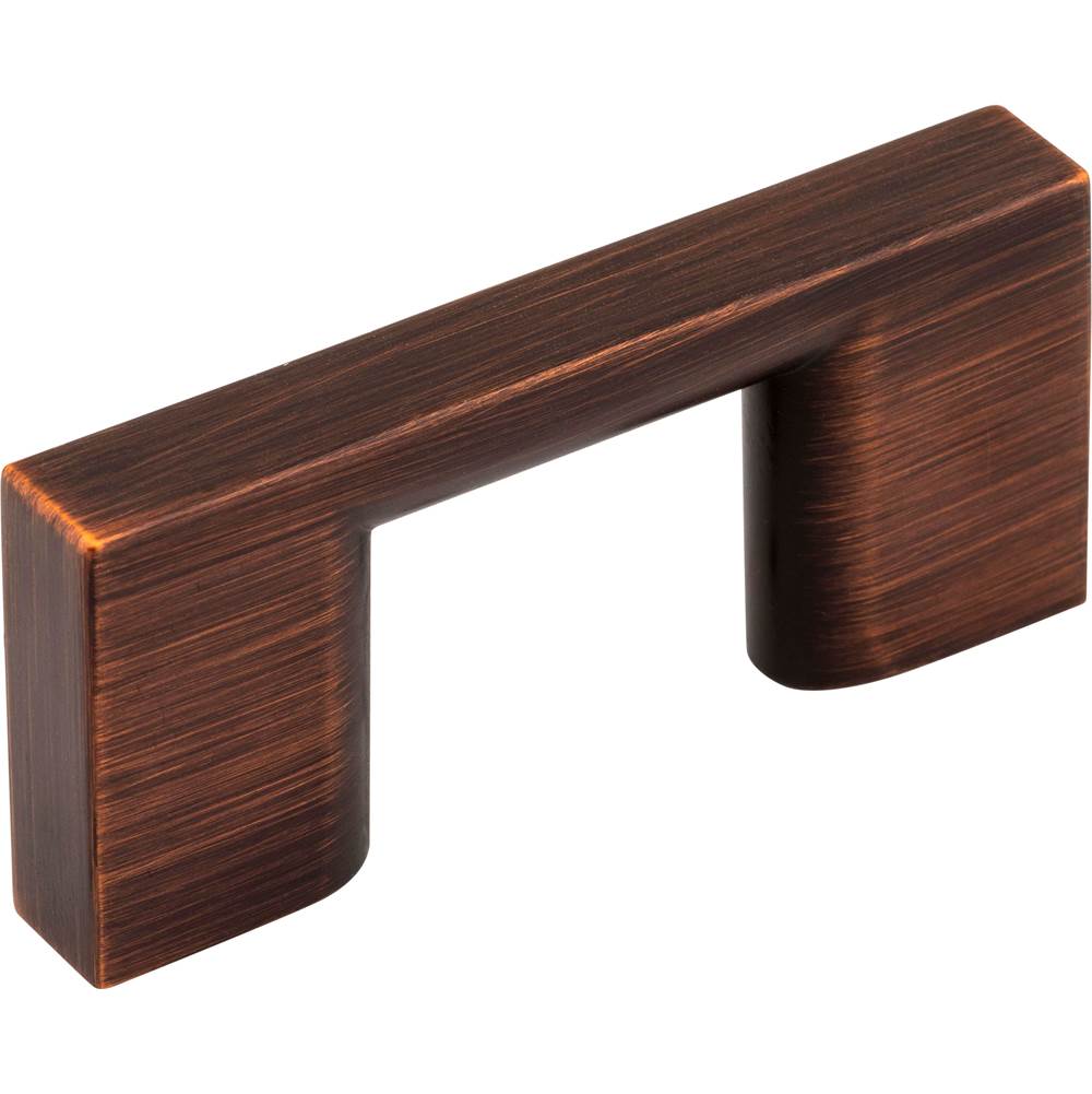 Jeffrey Alexander 32 mm Center-to-Center Brushed Oil Rubbed Bronze Square Sutton Cabinet Bar Pull