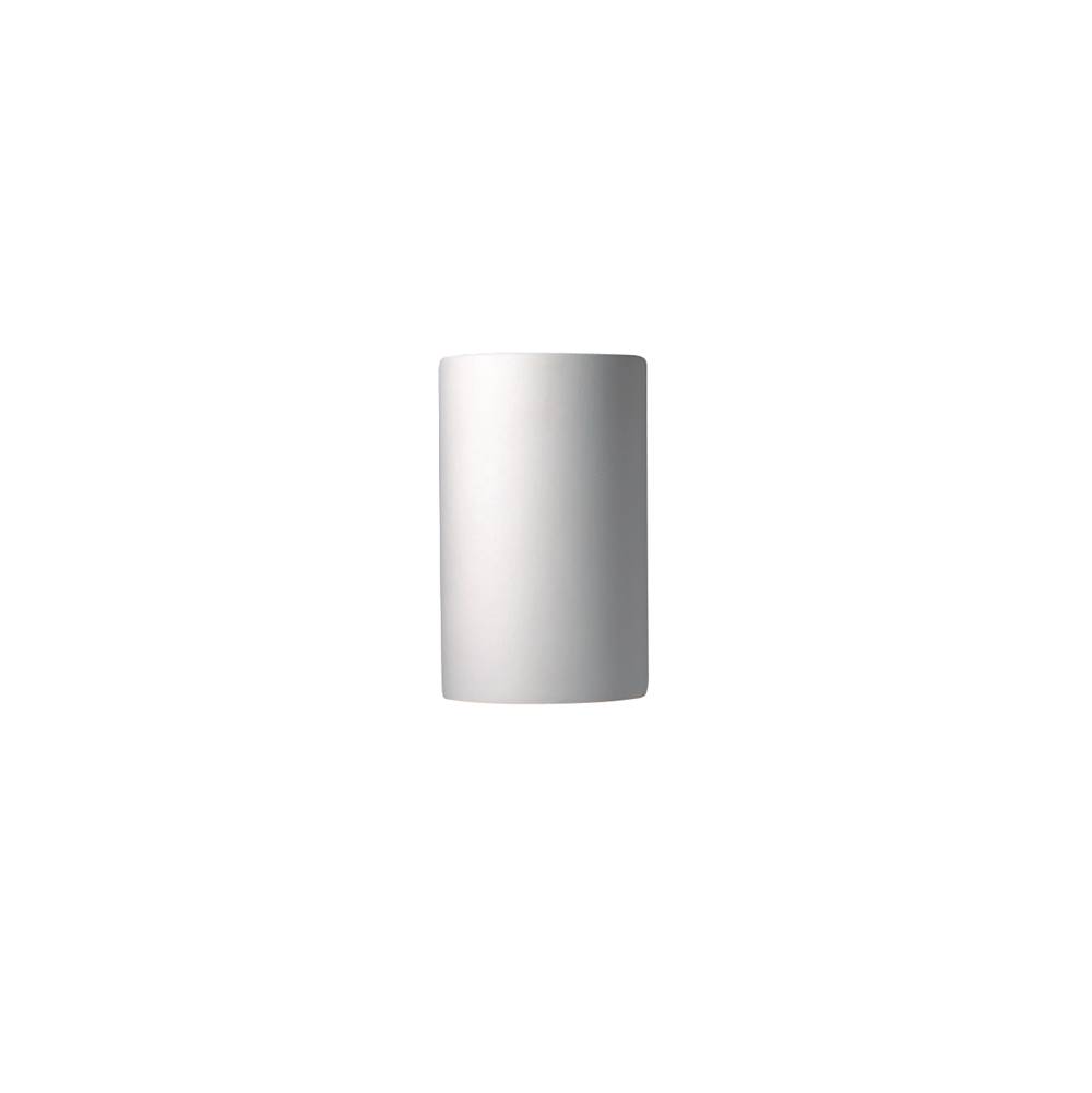 Justice Design Small LED Cylinder - Closed Top (Outdoor) in Concrete