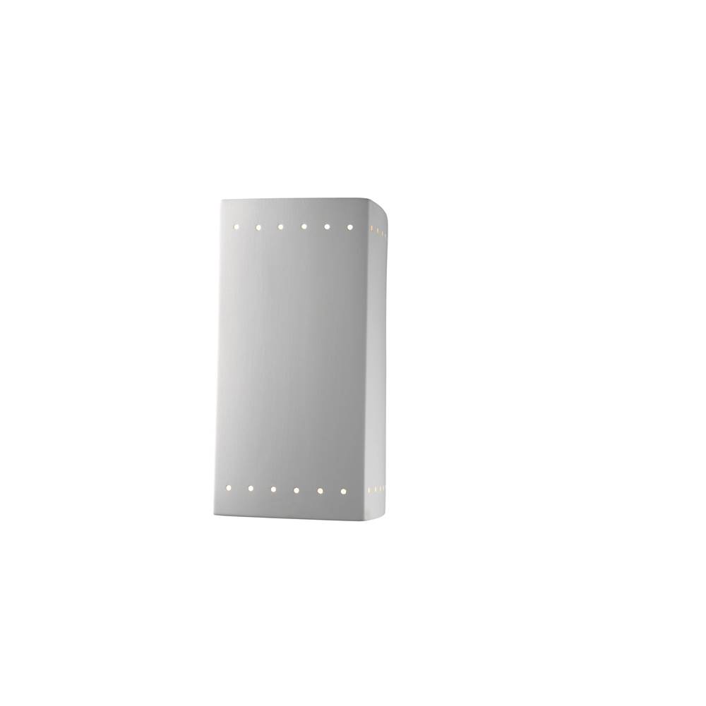 Justice Design Large Rectangle w/ Perfs - Closed Top - LED