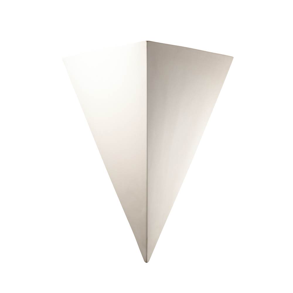 Justice Design Really Big Triangle (Outdoor) in Midnight Sky with Matte White internal finish