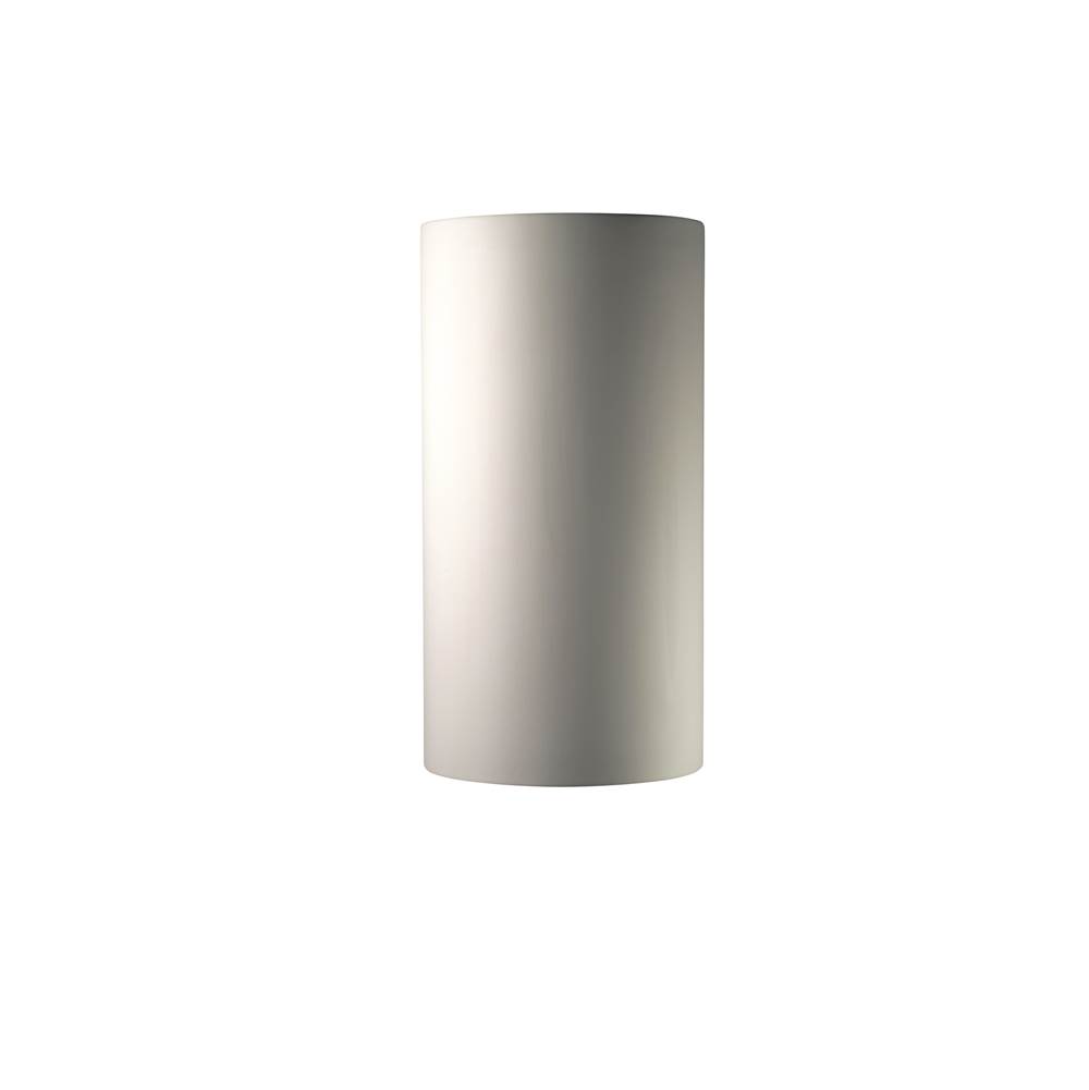 Justice Design Really Big LED Cylinder - Closed Top (Outdoor) in Concrete