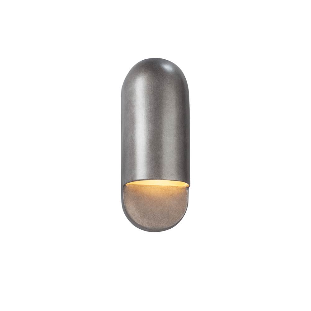 Justice Design Small ADA Capsule Outdoor Wall Sconce