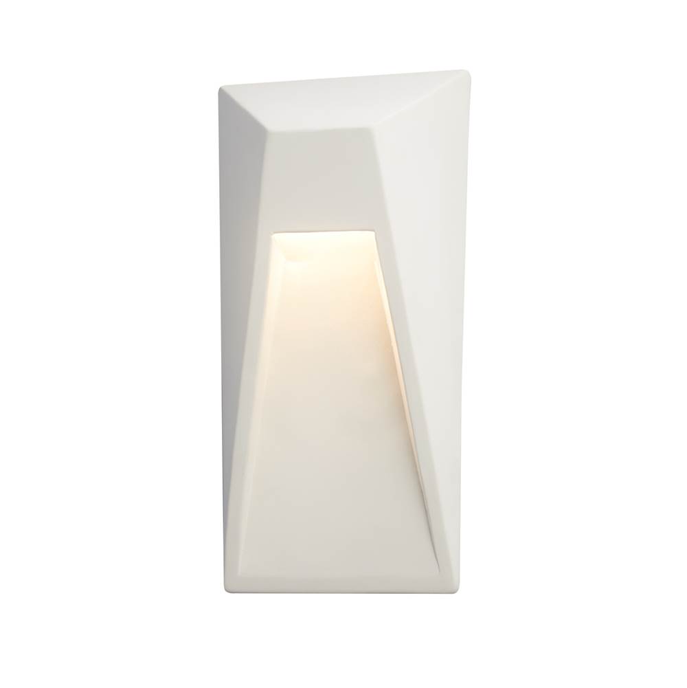Justice Design ADA Vertice LED Wall Sconce in Pewter Green