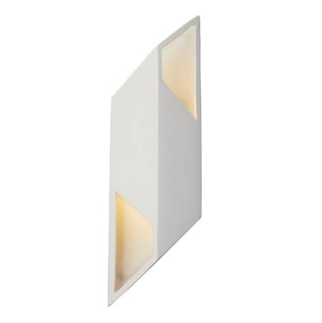 Justice Design Large ADA Rhomboid Right LED Wall Sconce