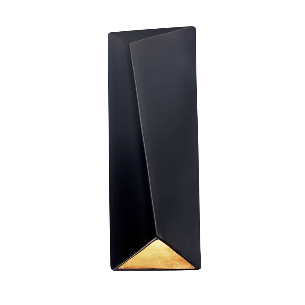 Justice Design ADA Diagonal Rectangle LED Wall Sconce (Closed Top)
