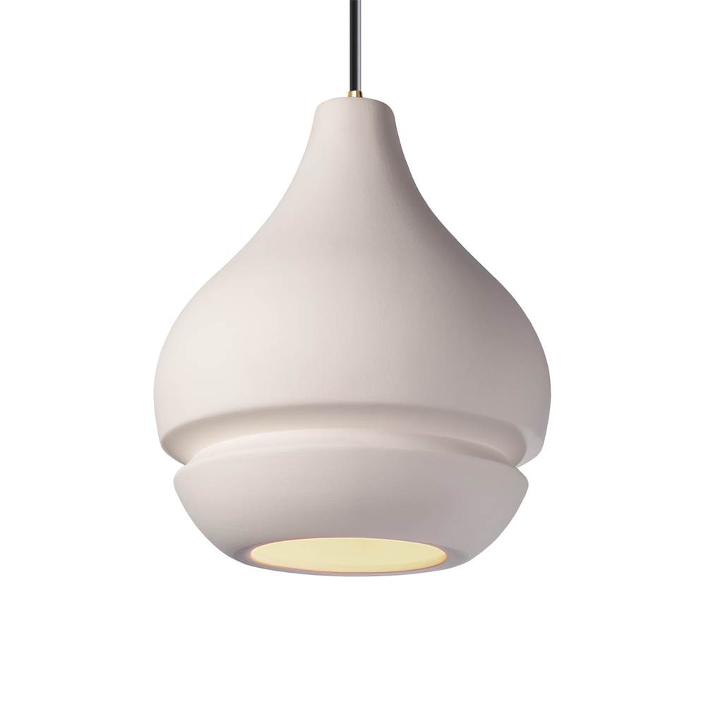 Justice Design Arabesque 1-Light Pendant in Canyon Clay