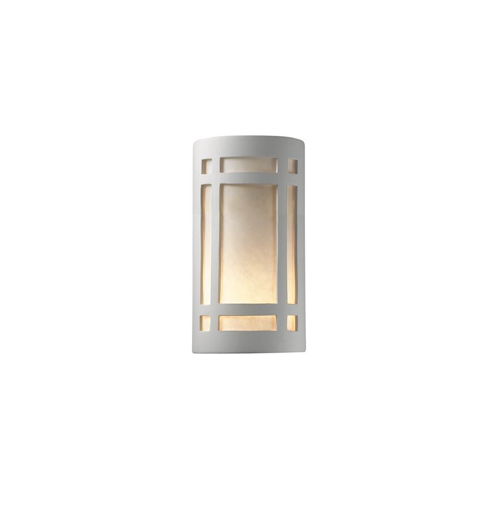 Justice Design Large Craftsman Window - Open Top and Bottom  in Midnight Sky with Matte White internal finish