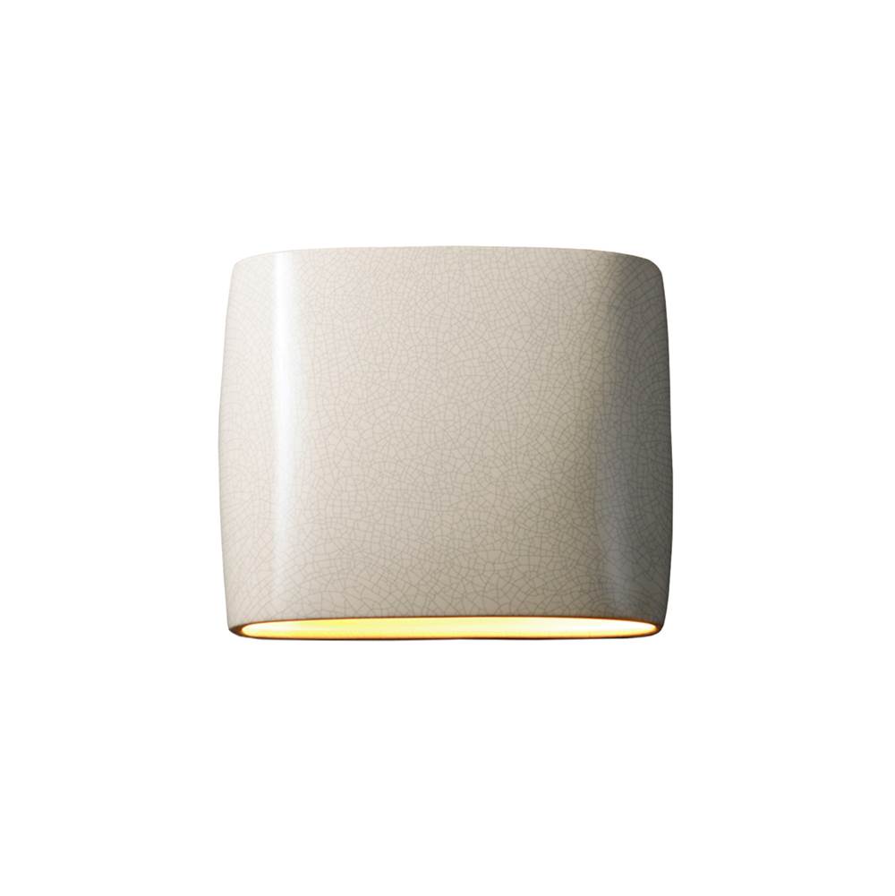 Justice Design Wide ADA Oval Wall Sconce - Closed Top