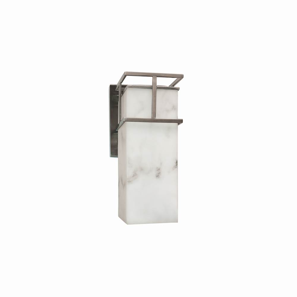 Justice Design Structure LED 1-Light Small Wall Sconce - Outdoor