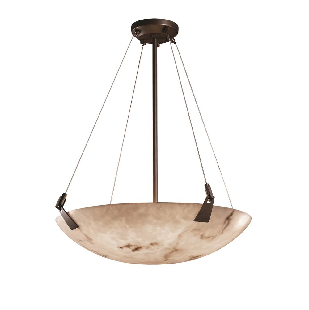 Justice Design 24'' Pendant Bowl w/ Tapered Clips