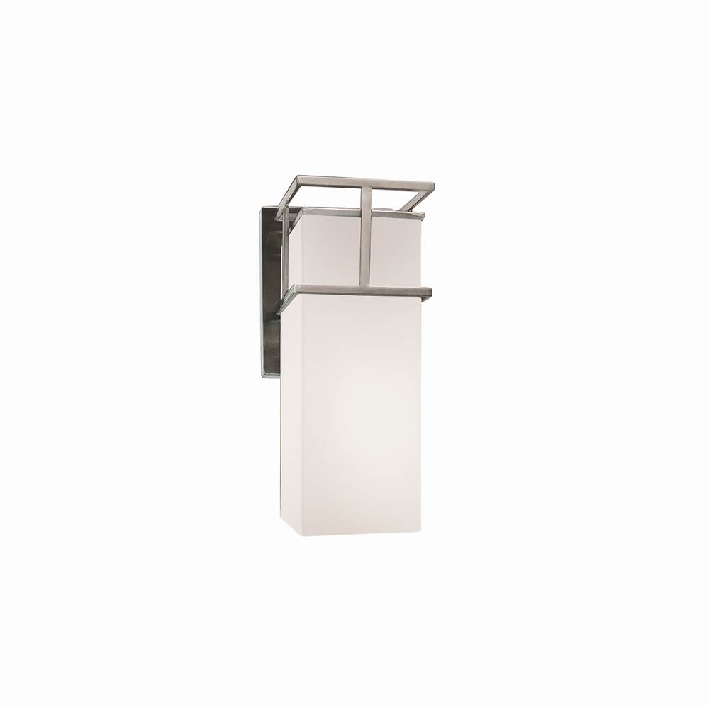 Justice Design Structure LED 1-Light Small Wall Sconce - Outdoor