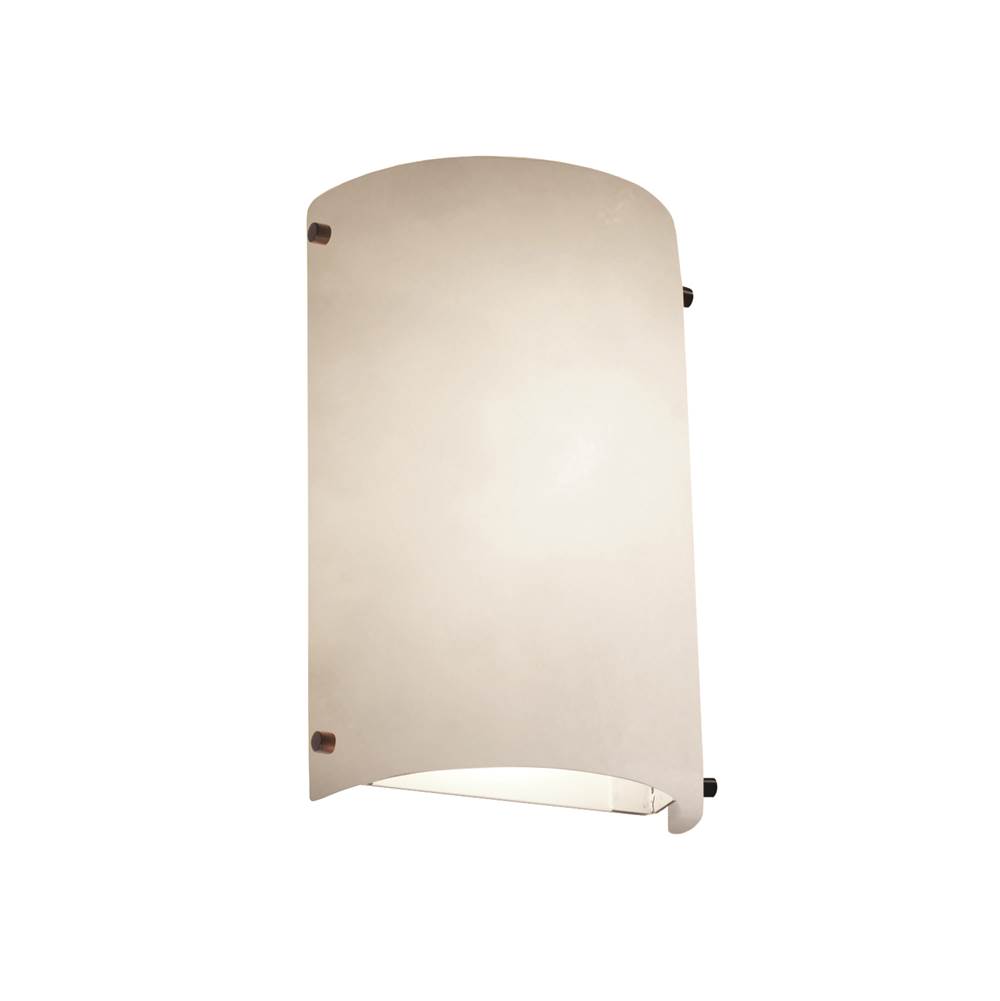 Justice Design Finials Curved LED Wall Sconce (Outdoor)